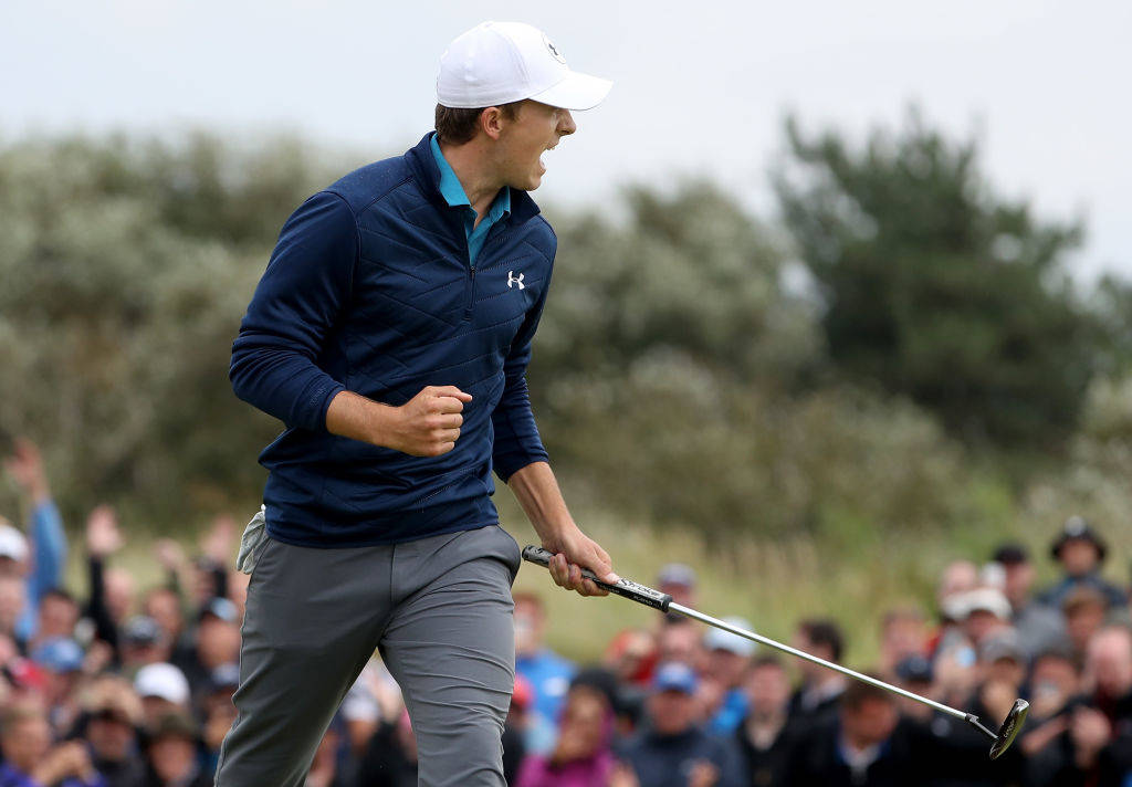 Jordan Spieth on his way to victory in The 146th Open at Royal Birkdale